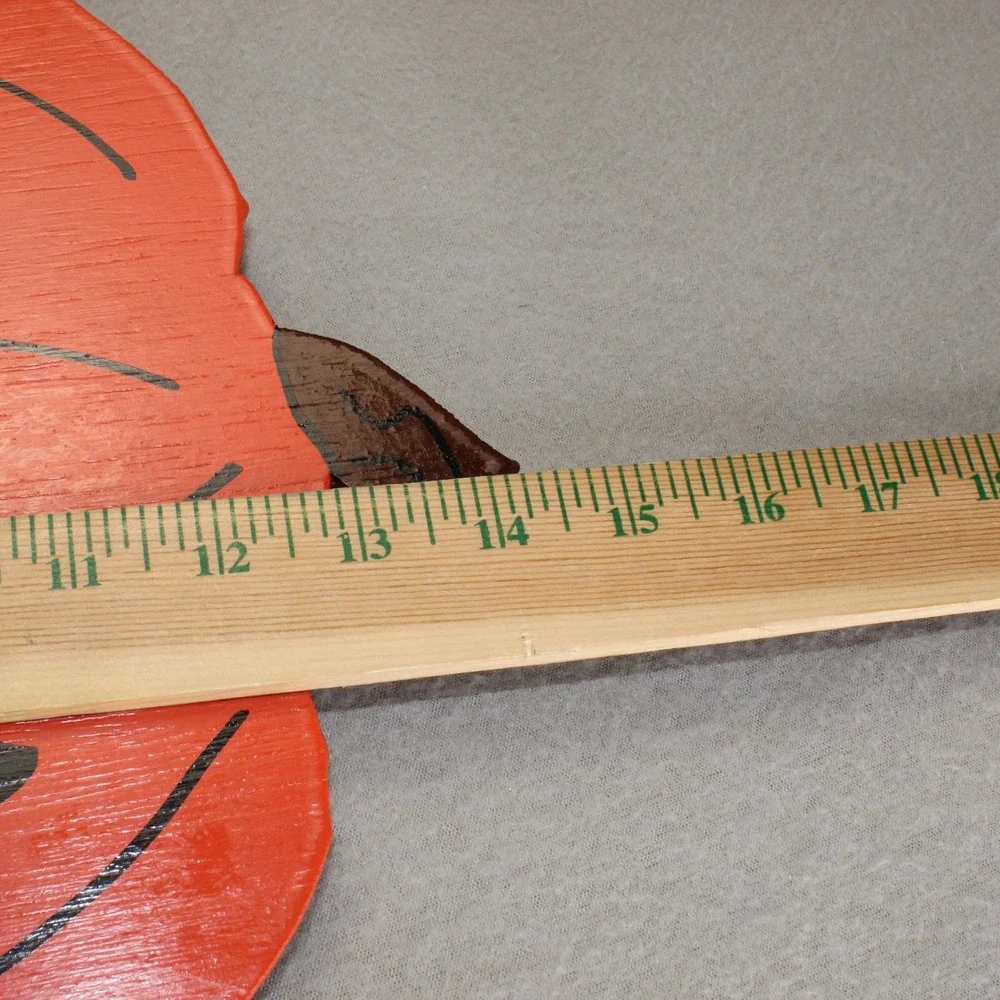 Unbranded Wooden Pumpkin Decor Orange Jack-O-Lantern Yard Stake Rustic Halloween